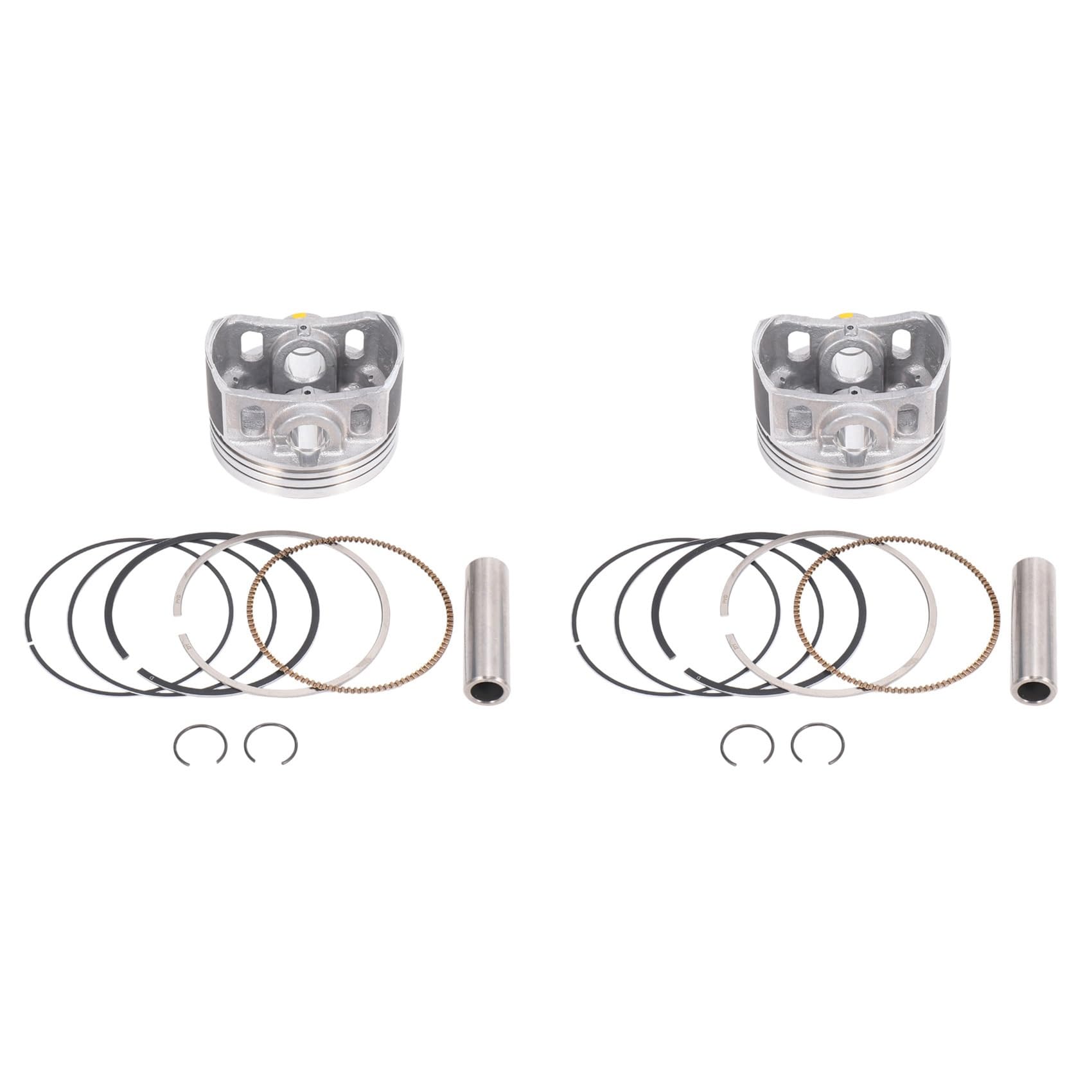 Fegtrtyoa 2X Motorrad 62 mm Kolben 13 mm Pin Ring Set Kit für CG150 CGH150 ZJ150 Irbis GS150 150Cc von Fegtrtyoa