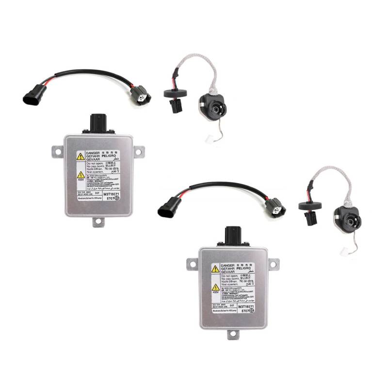 Fegtrtyoa 2X W3T19371 W3T15671 W3T16271 W3T20971 Xenon HID Vorschaltgerät mit ZüNder und Strom Kabel für 2006-2014 2004-2014 2007-2014 2007-2012 von Fegtrtyoa