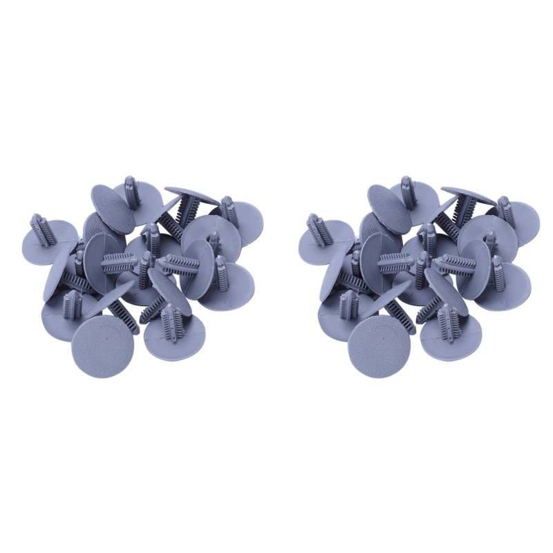 Fegtrtyoa 40 Pieces Grey Plastic Mat Gegen Fahrzeug Splash Model Clips 7mm x 16mm x 24mm von Fegtrtyoa