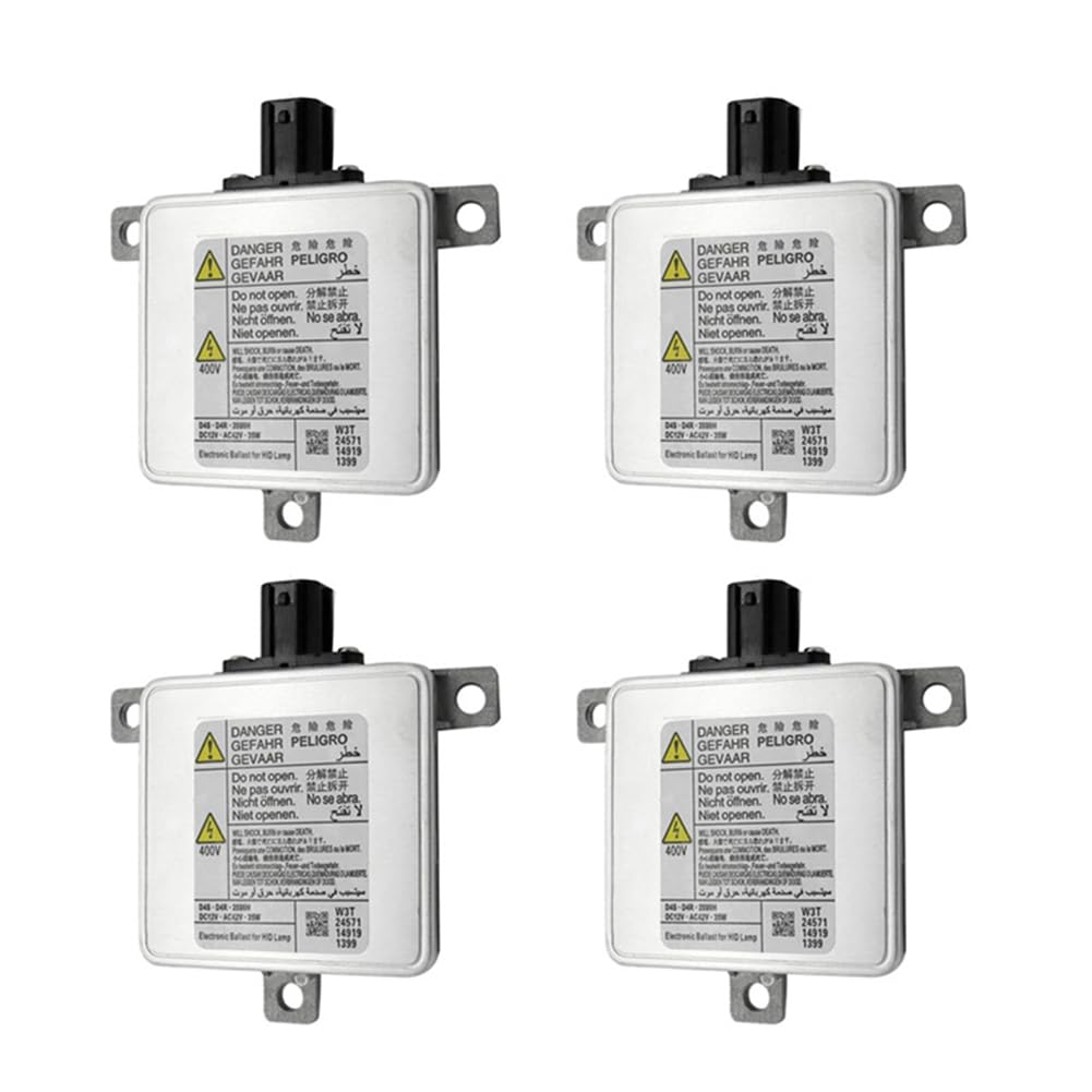 Fegtrtyoa 4X Auto Xenon HID Scheinwerferlampe Vorschaltgerät für -V für -5 W3T21571 W3T23371 von Fegtrtyoa