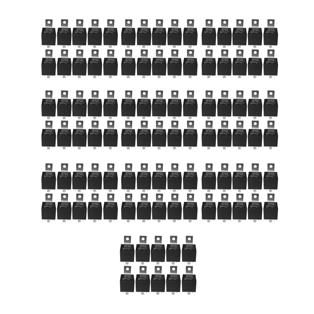 Fegtrtyoa 50 Stück 5-Poliger 12-V-Relaisschalter (SPDT) (30/40 Ampere) 12-Volt-Fahrzeugrelais für Fahrzeuglüfter von Fegtrtyoa