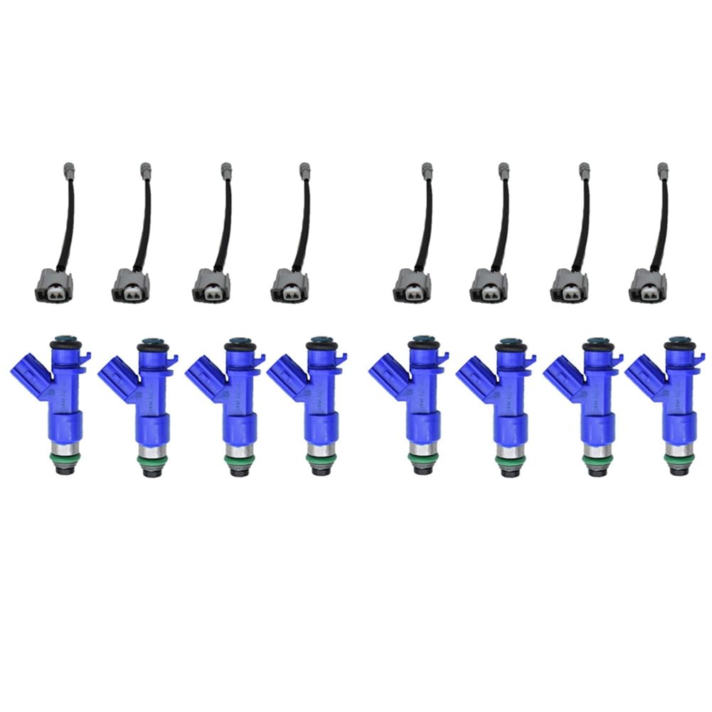 Fegtrtyoa 8 Stück 410Cc Treibstoff Einspritz Ventil mit Steckern für 07-12 RSX K20 K24 B16 B18 16450RWCA01 16450-RWC-A01 von Fegtrtyoa