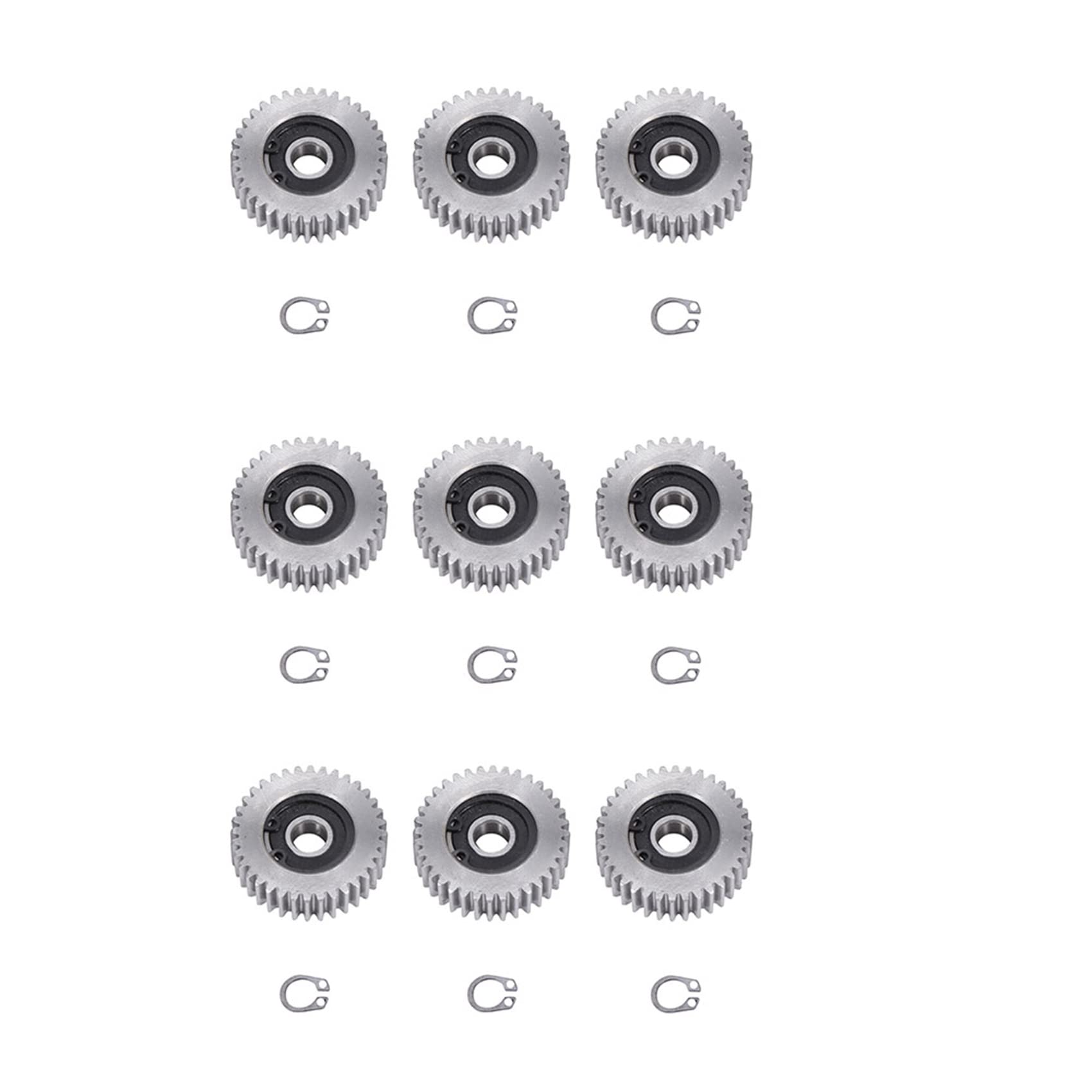 Fegtrtyoa 9 Stücke Getriebe Durchmesser: 38 mm 36 Zahn Stärke: 12 mm Fahrzeug Stahl Getriebe von Fegtrtyoa