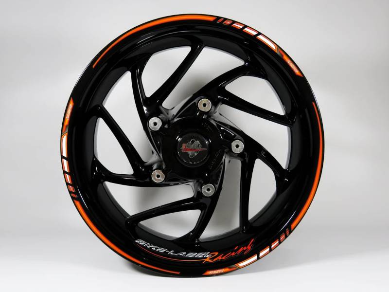 Felgenrand Aufkleber 17 Zoll Felgen kompatibel für KTM Duke X710028 von Felgenrand Aufkleber