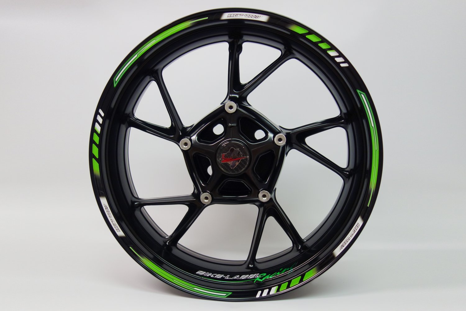 Felgenrand Aufkleber Set für 17 Zoll Felgen Motorrad Auto Racing 1000 Green X710001 von Felgenrand Aufkleber