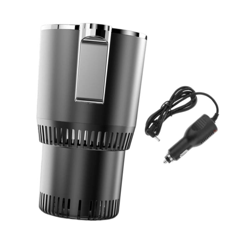 Fenteer Car Cup Wärmer Kühler Car Tumbler Halter, Temperaturkontrolle 2 in 1 intelligenter Tassenhalter Kaffeewärmer für Haushaltswagen von Fenteer