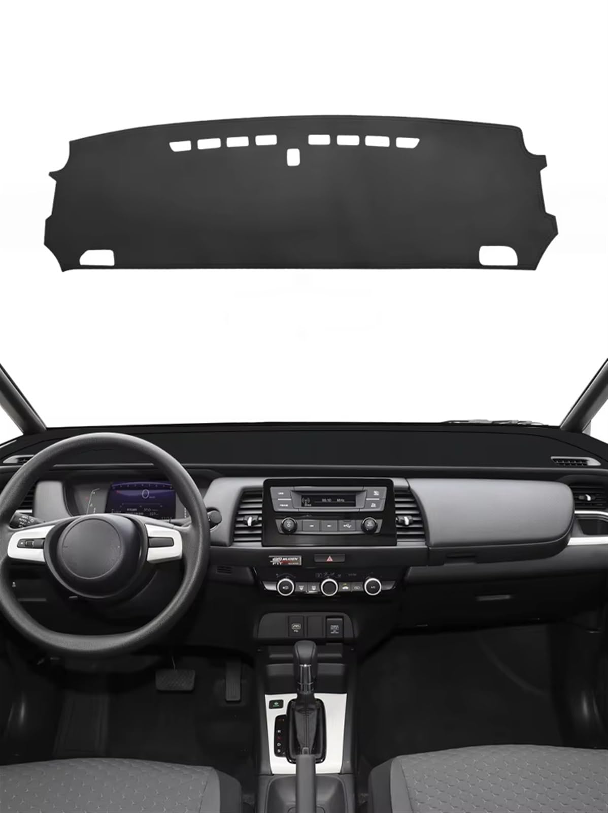 Armaturenbrett Matte Teppich Für Fit Für Jazz GR GS 2020 2021 2022 2023 2024 Dashboard Abdeckung Matte Instrument Dashmat Sonnenschirm Pad Auto innen Shade Board Pad von Feoosvx