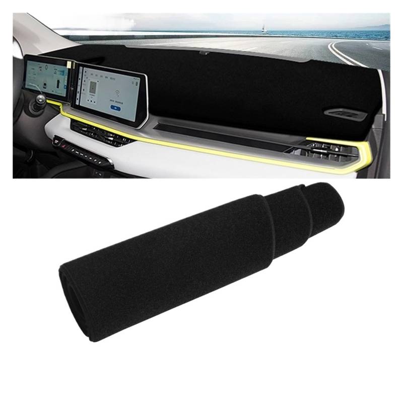 Armaturenbrett Matte Teppich Für Geely Für Coolray 2022 2023 2024 Auto Dashboard Abdeckung Vermeiden Licht Pad Sonnenschutz Anti-Uv Shade Board Pad(A Black Side) von Feoosvx