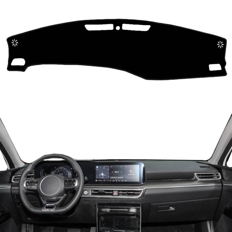 Armaturenbrett Matte Teppich Für KIA Für Optima K5 GT Linie 2020 2021 2022 2023 Auto Dashboard Abdeckung Matte Anti-Slip Dashmat Sonnenschutzdach Schützen Teppich Teppich Shade Board Pad((Red Edge),Li von Feoosvx