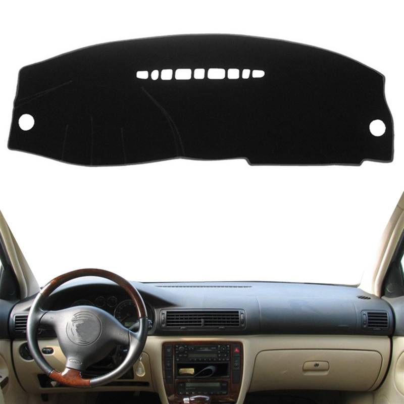 Armaturenbrett Matte Teppich Für VW Für Passat B5 2000 2001 2002 2003 2004 2005 Dashboard Abdeckung Matte Pad Dash Sonnenschutzdach Schützen Teppich Teppich Auto Styling Shade Board Pad(Black(Red Edge von Feoosvx