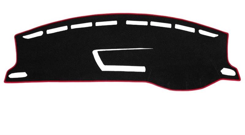 Armaturenbrett Matte Teppich Für VW Für T-Cross TCross 2019 2020 2021 2022 2023 Auto-Armaturenbrett-Abdeckung Vermeiden Sie Lichtmatten Anti-UV-Rutsch-Pad Shade Board Pad(A Red Side RHD) von Feoosvx