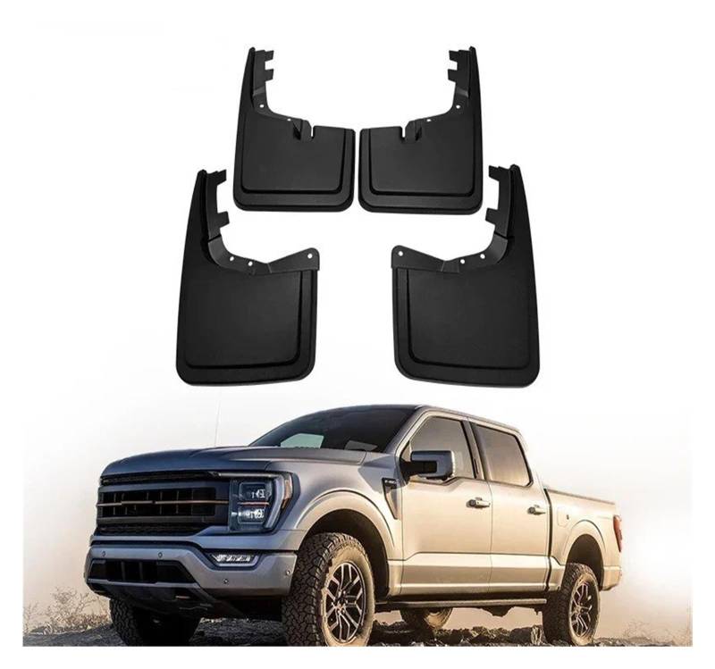 Auto Schmutzfänger Für Ford Für F 150 Für F150 2021 2022 2023 2024 Schlamm Flaps Splash Guards Für Fender Schmutzfänger Vorne Hinten Kotflügel 4 Teile/Satz Kotflügel von Feoosvx