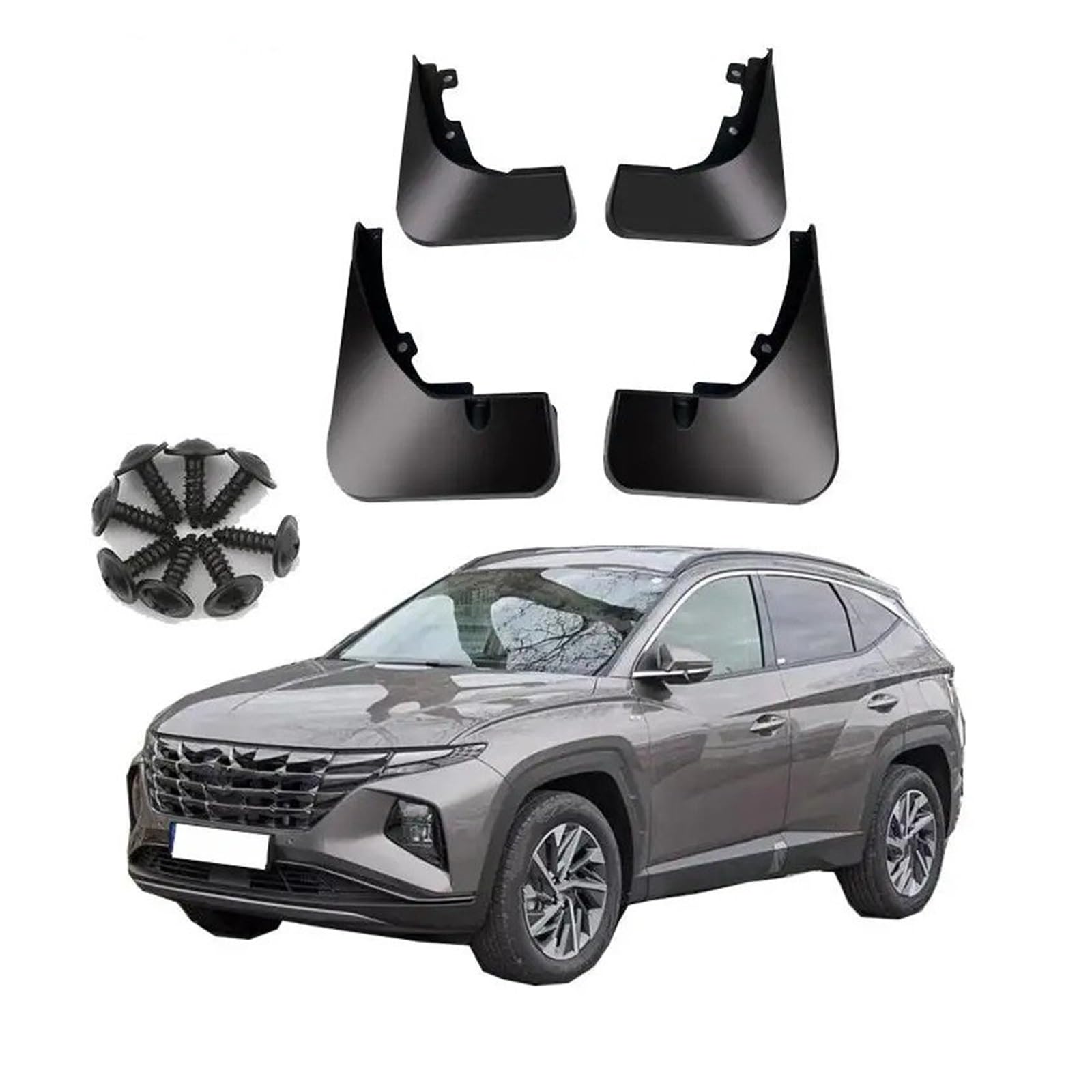 Auto Schmutzfänger Für Hyundai Für Tucson NX4 2021 2022 2023 Kotflügel Schlamm Flap Flaps Splash Guards Für Kotflügel Schutz Abdeckung Auto Zubehör Kotflügel von Feoosvx