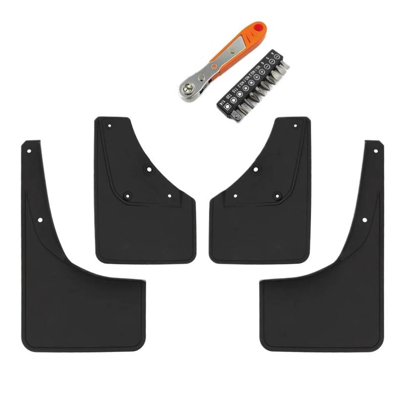 Auto Schmutzfänger Für Suzuki Für Jimny Für Sierra JB64 JB74 2019 2020 2021 Auto Styling Vorne Hinten Schmutzfänger Kotflügel Splash Guards Kotflügel(Black with Tools) von Feoosvx