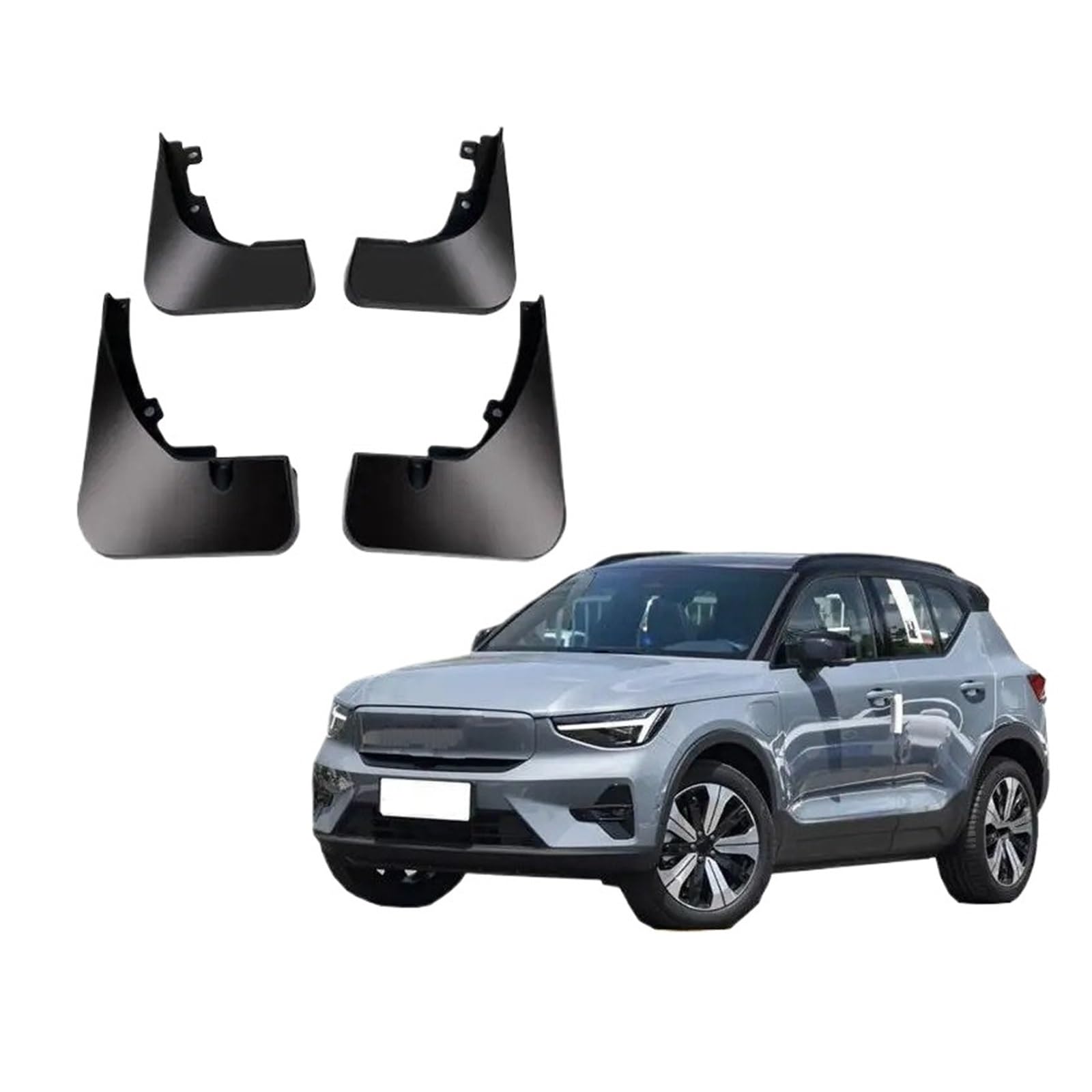 Auto Schmutzfänger Für Volvo Recharge XC40 2020 2021 2022 2023 2024 Kotflügel Schlamm Flap Flaps Splash Guards Für Kotflügel Schutz Abdeckung Kotflügel(A) von Feoosvx