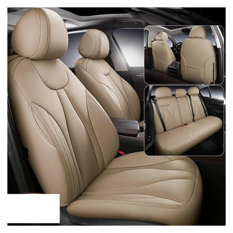 Auto-Sitzbezüge Für Benz W211 W205 W204 W212 Cla Ml W164 W176 Für Gla Für Gle Für CLS Für Glc Für Glb w202 W203 Für GLs Auto Sitz Abdeckung Auto-Schonbezug(5Pcs-Beige) von Feoosvx