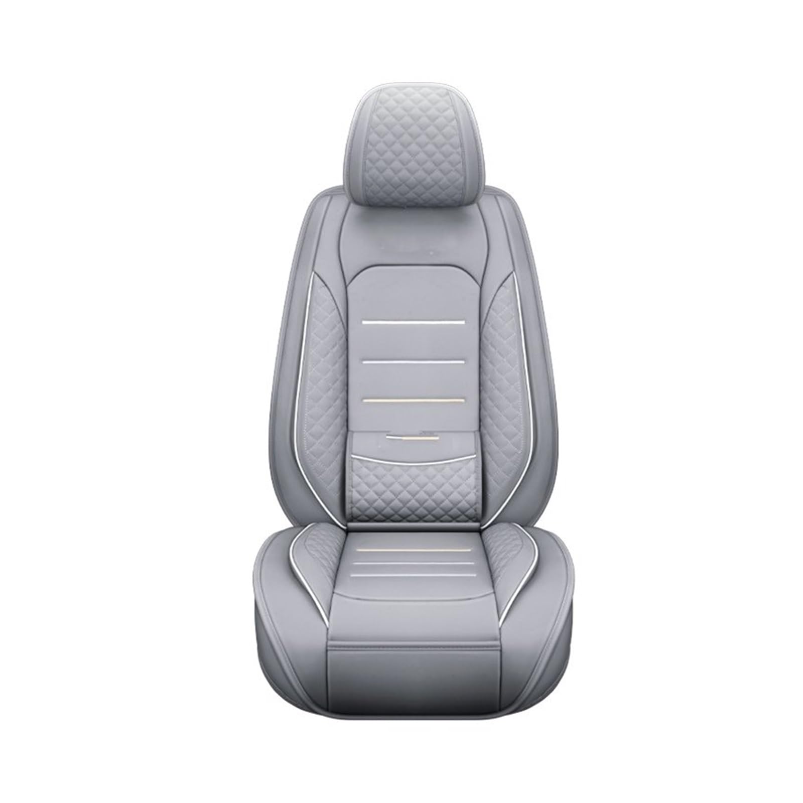 Auto-Sitzbezüge Für Geely Für Emgrand X7 Ec7 Ec8 Für Geometrie C Für Coolray Für Tugella Auto Sitz Abdeckung Universal Leder Auto Zubehör Auto-Schonbezug(1Pcs-Gray) von Feoosvx