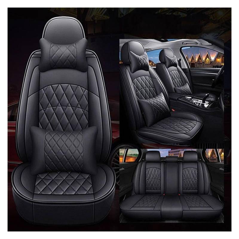 Auto-Sitzbezüge Für Haval Alle Modelle H1 H2 H3 H4 H6 H7 H8 H9 H5 M6 H2S H6coupe Auto Zubehör Leder Auto Sitzbezug Auto-Schonbezug(Black Pillow) von Feoosvx