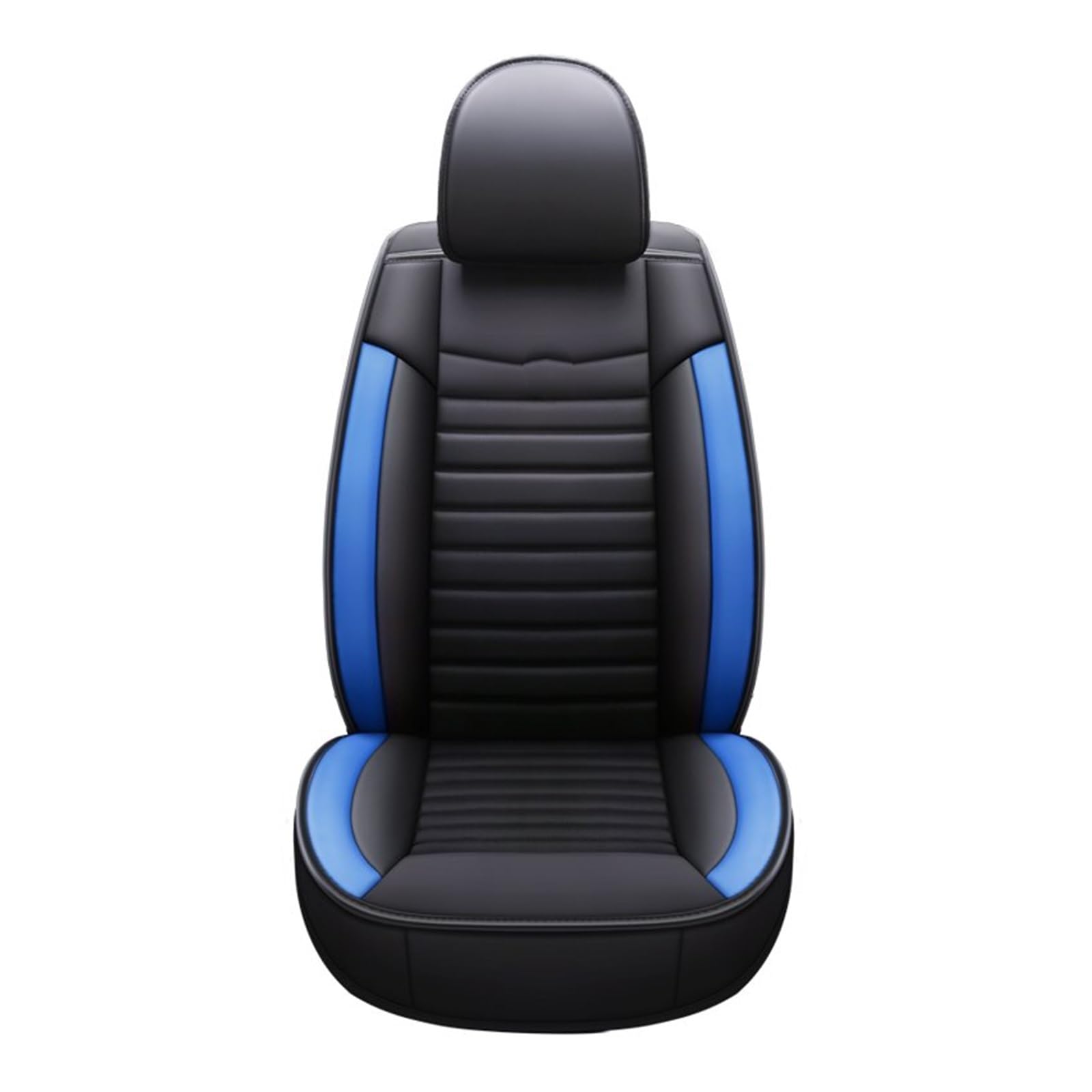 Auto-Sitzbezüge Für Hyundai Für Tucson Für Kona Für Ioniq 5 I30 Ix35 I20 I40 Auto Sitzbezug Universal Schwarz Blau Rot Leder Auto Zubehör Auto-Schonbezug(1Pcs-Blue) von Feoosvx