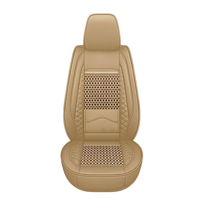 Auto-Sitzbezüge Für Land Für Rover Für Discovery2 3 4 5 Für Entdeckung Für Sport Für Range Für Rover EIS Seide Atmungsaktive Auto Leder Sitzbezug Auto-Schonbezug(Beige) von Feoosvx