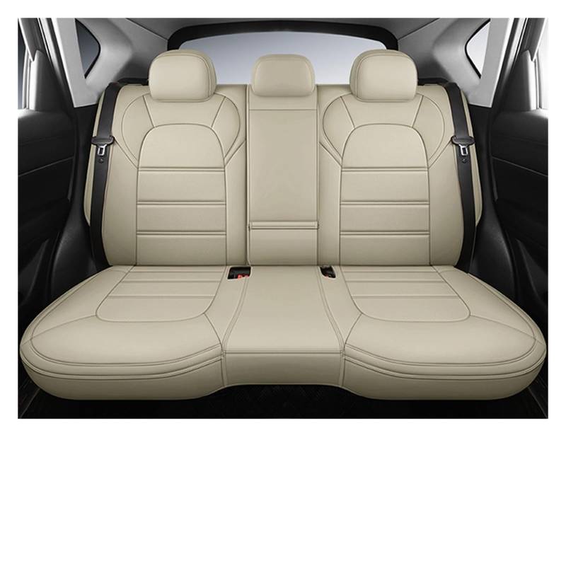 Auto-Sitzbezüge Für Mini Für Cooper R56 R53 R50 R60 Für Paceman Für Clubman Für Coupe Für Countryman Autositzbezüge Leder Auto-Schonbezug(Rear Seats-Beige) von Feoosvx