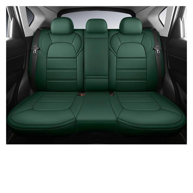 Auto-Sitzbezüge Für Mini Für Cooper R56 R53 R50 R60 Für Paceman Für Clubman Für Coupe Für Countryman Autositzbezüge Leder Auto-Schonbezug(Rear Seats-Green) von Feoosvx