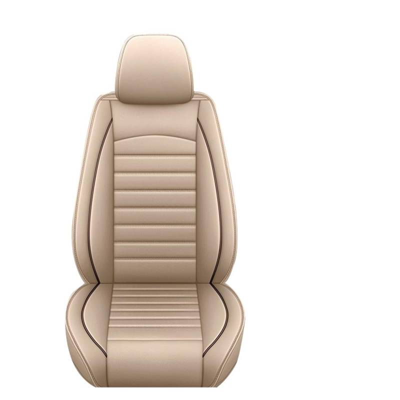 Auto-Sitzbezüge Für Sandero Für Stepway Für Megane Für Clio Für TWINGO Für KOLEO Für Duster All Inclusive Auto Leder Sitzbezug Auto-Schonbezug(Beige) von Feoosvx