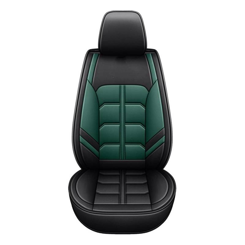 Auto-Sitzbezüge Für Toyota Für Chr Für Auris Für Aygo Für Corolla Für Raize Für Etios Auto Sitz Abdeckung Universelle wasserdichte Leder Auto-Schonbezug(1Pcs-Green) von Feoosvx