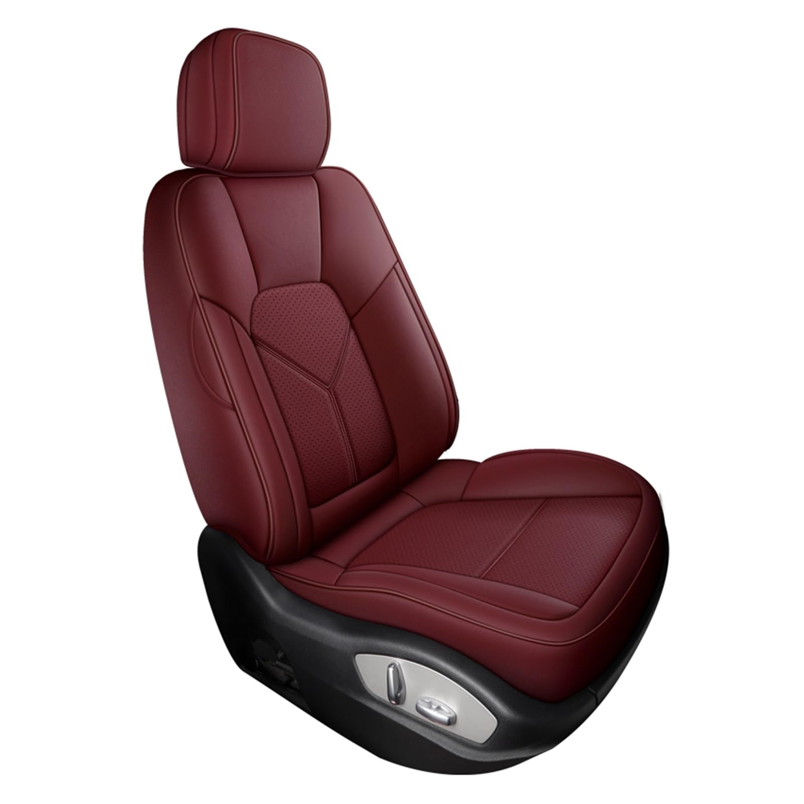 Auto-Sitzbezüge Für Toyota Für Chr Für Corolla Für Rav4 Für Raize Für Hilux Auto Sitz Abdeckung Wasserdicht Mann Benutzerdefinierte Luxus Innen Auto-Schonbezug(1Pcs-Wine Red) von Feoosvx