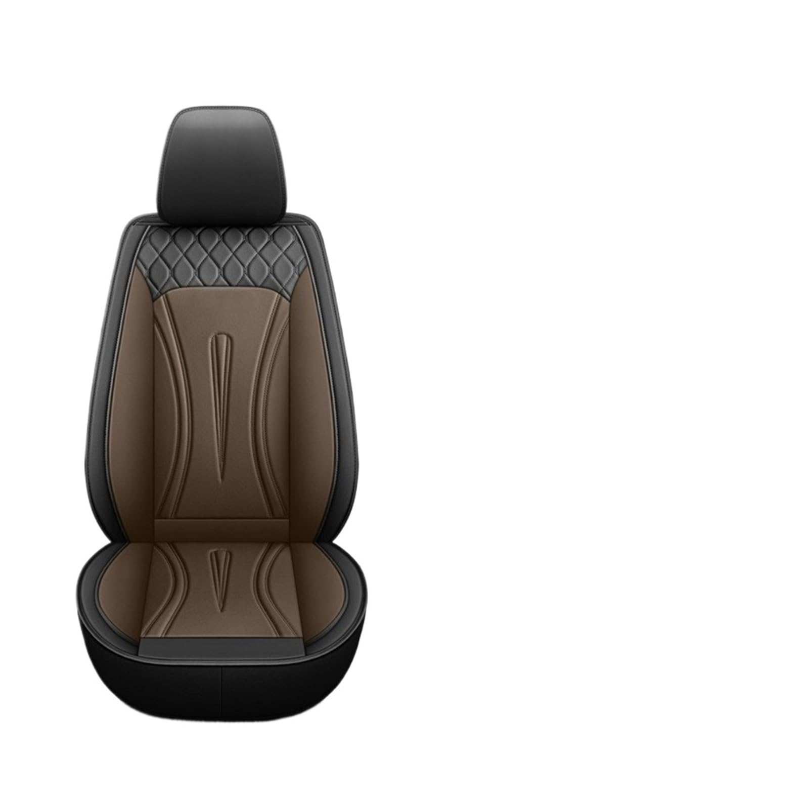 Auto-Sitzbezüge Für Toyota Für Corolla Für Camry Für Rav4 Für Auris Für Prius Universal Set Von 5 Sitz Auto Leder Sitzbezüge Auto-Schonbezug(Black Coffee) von Feoosvx