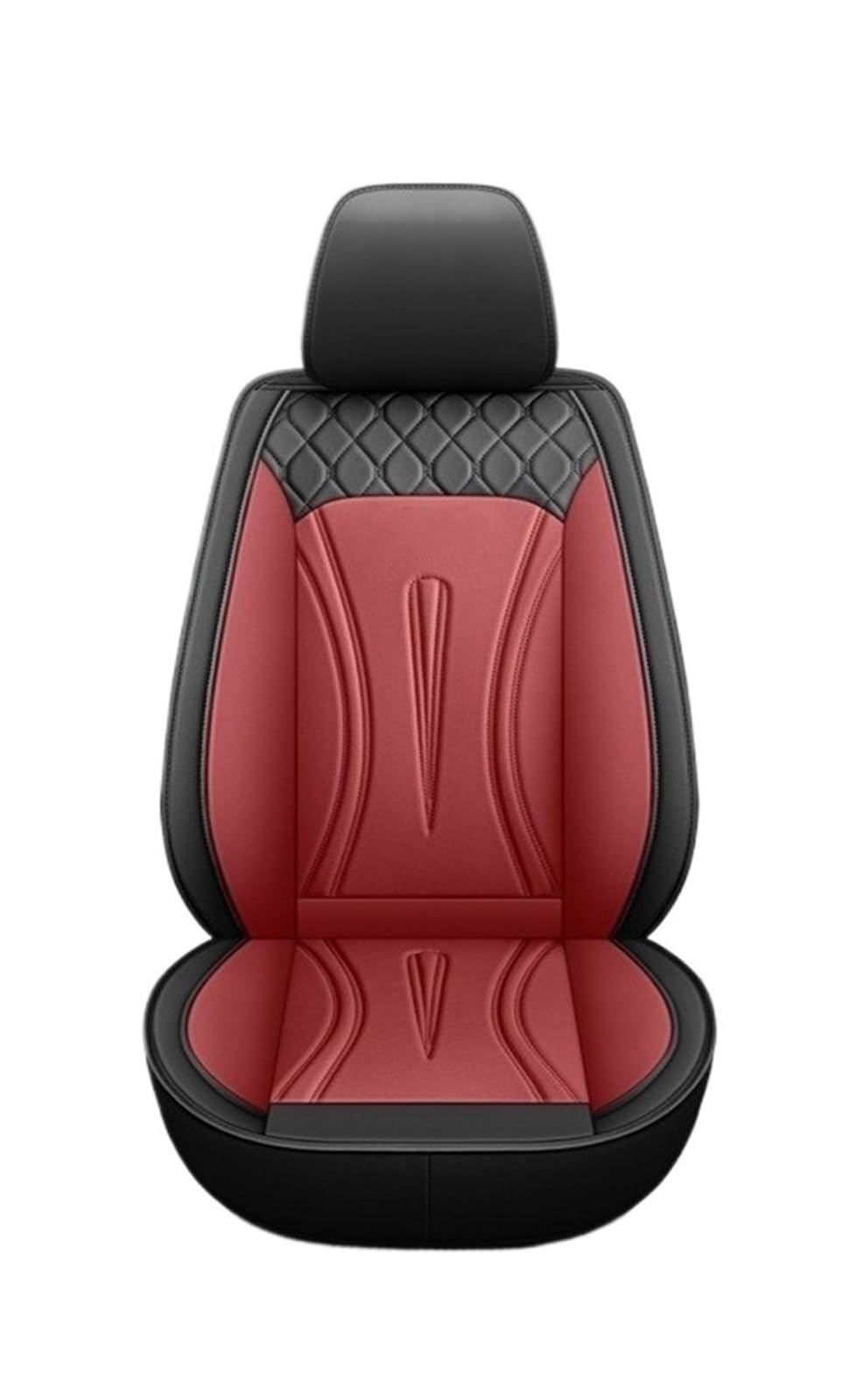 Auto-Sitzbezüge Für Toyota Für Corolla Für Camry Für Rav4 Für Auris Für Prius Universal Set Von 5 Sitz Auto Leder Sitzbezüge Auto-Schonbezug(Black red) von Feoosvx