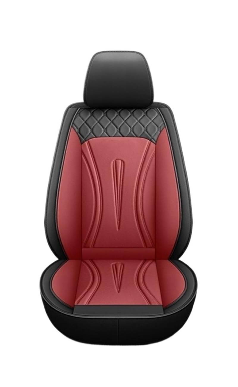 Auto-Sitzbezüge Für Toyota Für Corolla Für Camry Für Rav4 Für Auris Für Prius Universal Set Von 5 Sitz Auto Leder Sitzbezüge Auto-Schonbezug(Black red) von Feoosvx