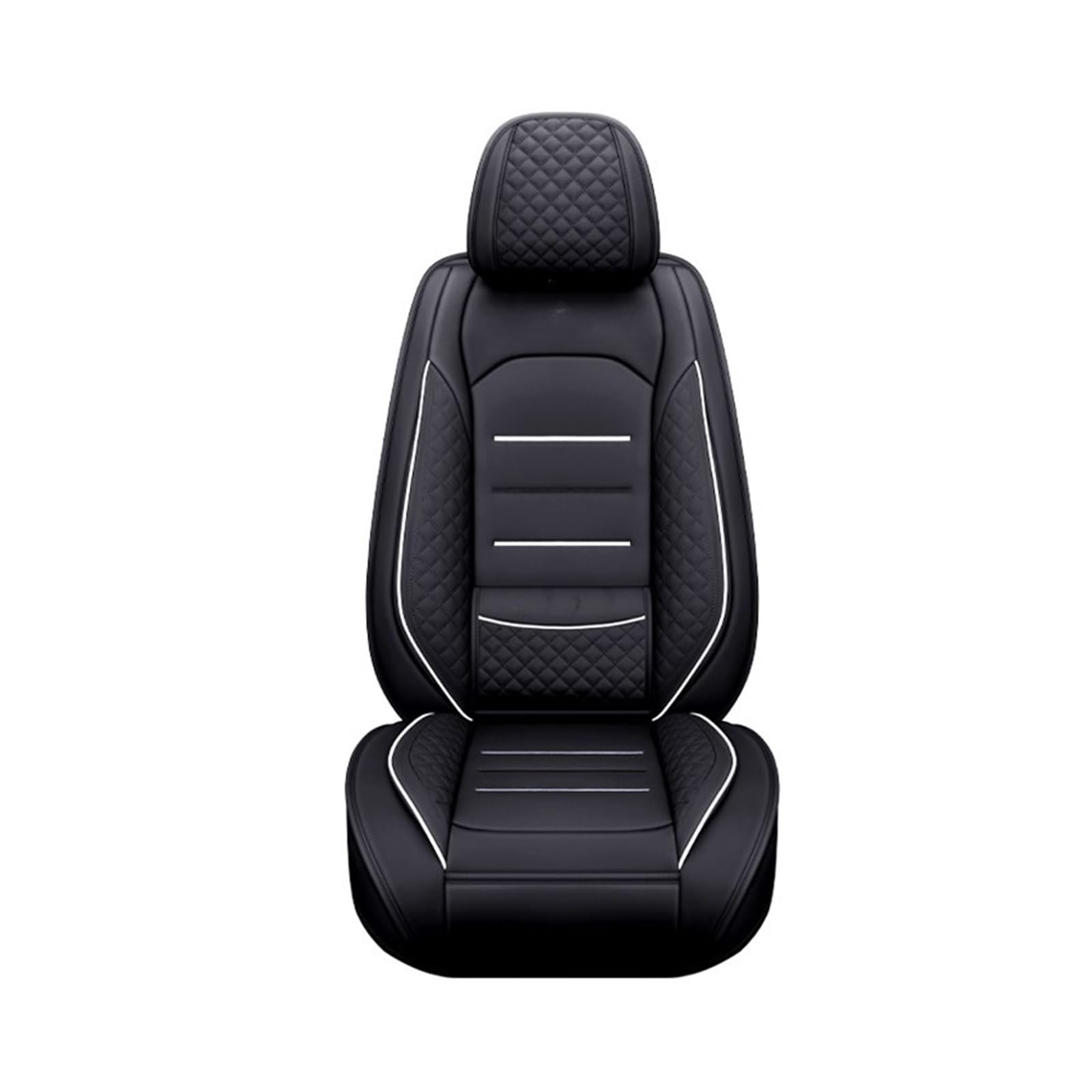 Auto-Sitzbezüge Für Volvo V50 S40 Xc90 Xc40 C30 S80 Xc60 C70 V70 V40 V60 S90 Autositzbezug Universal Leder Auto Zubehör Auto-Schonbezug(1Pcs-Black) von Feoosvx