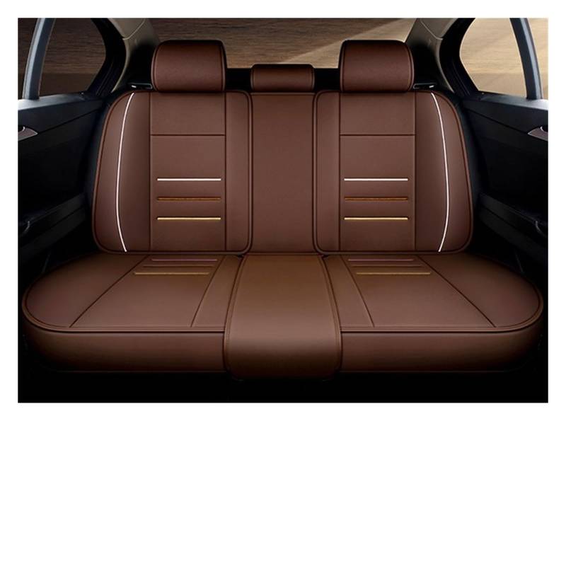 Auto-Sitzbezüge Für Volvo V50 S40 Xc90 Xc40 C30 S80 Xc60 C70 V70 V40 V60 S90 Autositzbezug Universal Leder Auto Zubehör Auto-Schonbezug(Rear Seats-Coffee) von Feoosvx