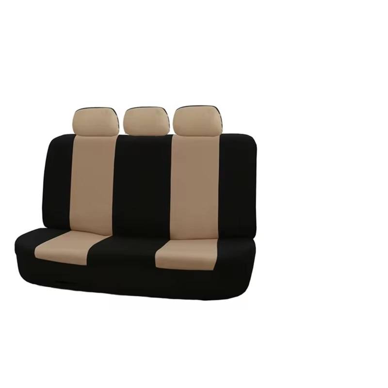 Feoosvx Auto-Sitzbezüge 2 Stück Autositzbezug Sitzschutzbezug Kompatibel Mit Airbags Fahrzeugsitzbezüge Universal Autozubehör Auto-Schonbezug(Beige Rear) von Feoosvx