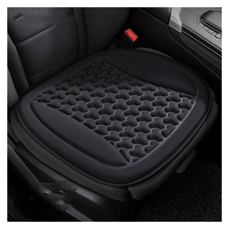 Feoosvx Auto-Sitzbezüge 3D Atmungsaktive Autositzbezug Schweißfestes Autositzkissen Konvexes Design Zur Wärmeableitung Universelles Auto-Stuhlmatten-Pad Auto-Schonbezug(Black Seat Pad) von Feoosvx