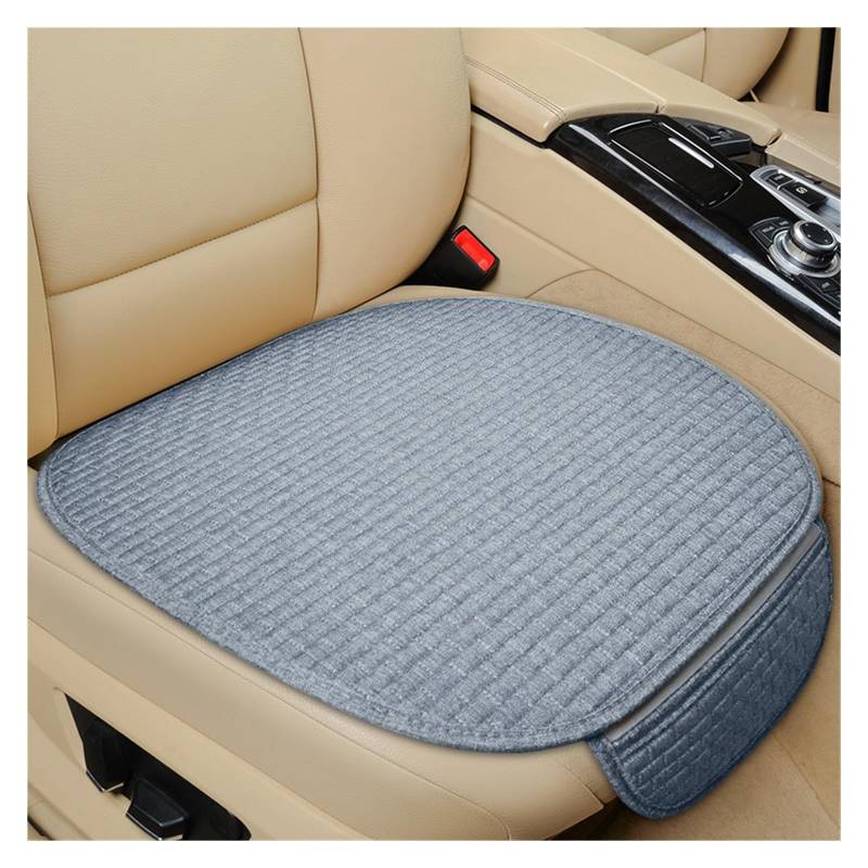 Feoosvx Auto-Sitzbezüge Autositzbezug Vorne/hinten/komplettes Set, Wählen Sie Autositzschutzkissen, Leinenstoff, Universalgröße, rutschfest Auto-Schonbezug(1 Gray pad) von Feoosvx