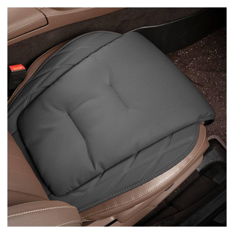 Feoosvx Auto-Sitzbezüge Autositzkissen Hauptfahrer Universelles Vier-Jahreszeiten-Ledersitzkissen Passende Sitzbezüge Auto-Schonbezug(Cushion-Black) von Feoosvx