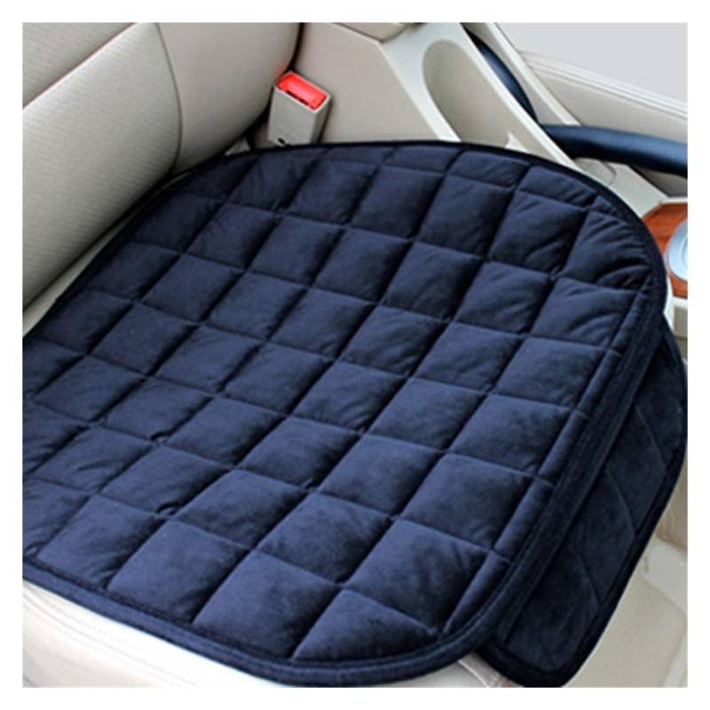 Feoosvx Auto-Sitzbezüge Beflockung Tuch Auto Sitz Abdeckung Warme Plüsch Vorne Hinten Winter Auto Sitzkissen Auto Innenräume Für Limousine SUV MPV Auto-Schonbezug(1 Black pad) von Feoosvx