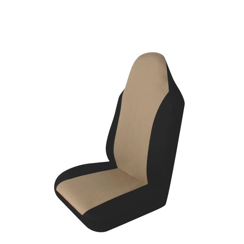 Feoosvx Auto-Sitzbezüge Einzigartiger Flachstoff-Autositzbezug, Innenzubehör, Universeller Autositzbezug Auto-Schonbezug(Beige 1piece) von Feoosvx