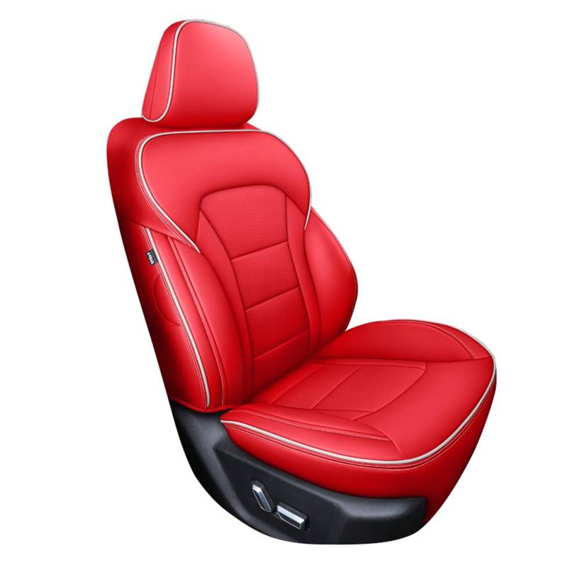 Feoosvx Auto-Sitzbezüge Für A3 A4 B8 B9 A6 C7 Q2 Q5 Q7 A7 A8 A5 A1 Q3 Tt Auto Sitz Abdeckung Leder Frau Auto Zubehör Auto-Schonbezug(1Pc-Red) von Feoosvx