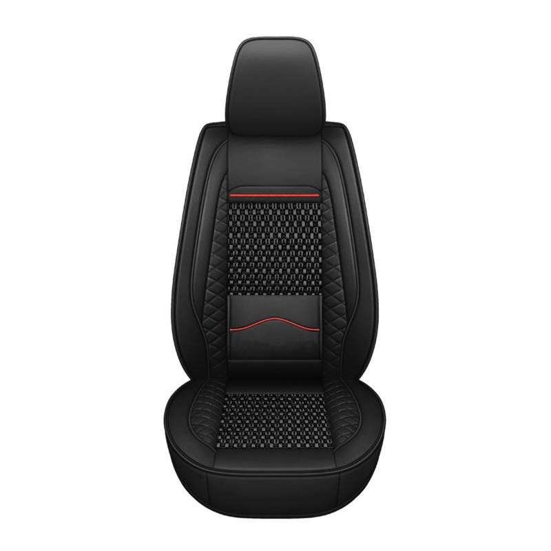 Feoosvx Auto-Sitzbezüge Für CS75 Für Changan CS55 CS35 Plus EIS Seide Atmungsaktive Auto Leder Sitzbezug Auto-Schonbezug(All Black) von Feoosvx