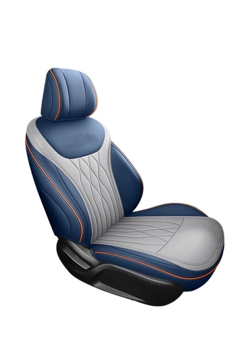 Feoosvx Auto-Sitzbezüge Für Chery Für Arrizo 8 Mit Vorne Und Hinten Komplettset Blau Auto Zubehör Sitz Leder Spezifisch Auto-Schonbezug(Color 1) von Feoosvx