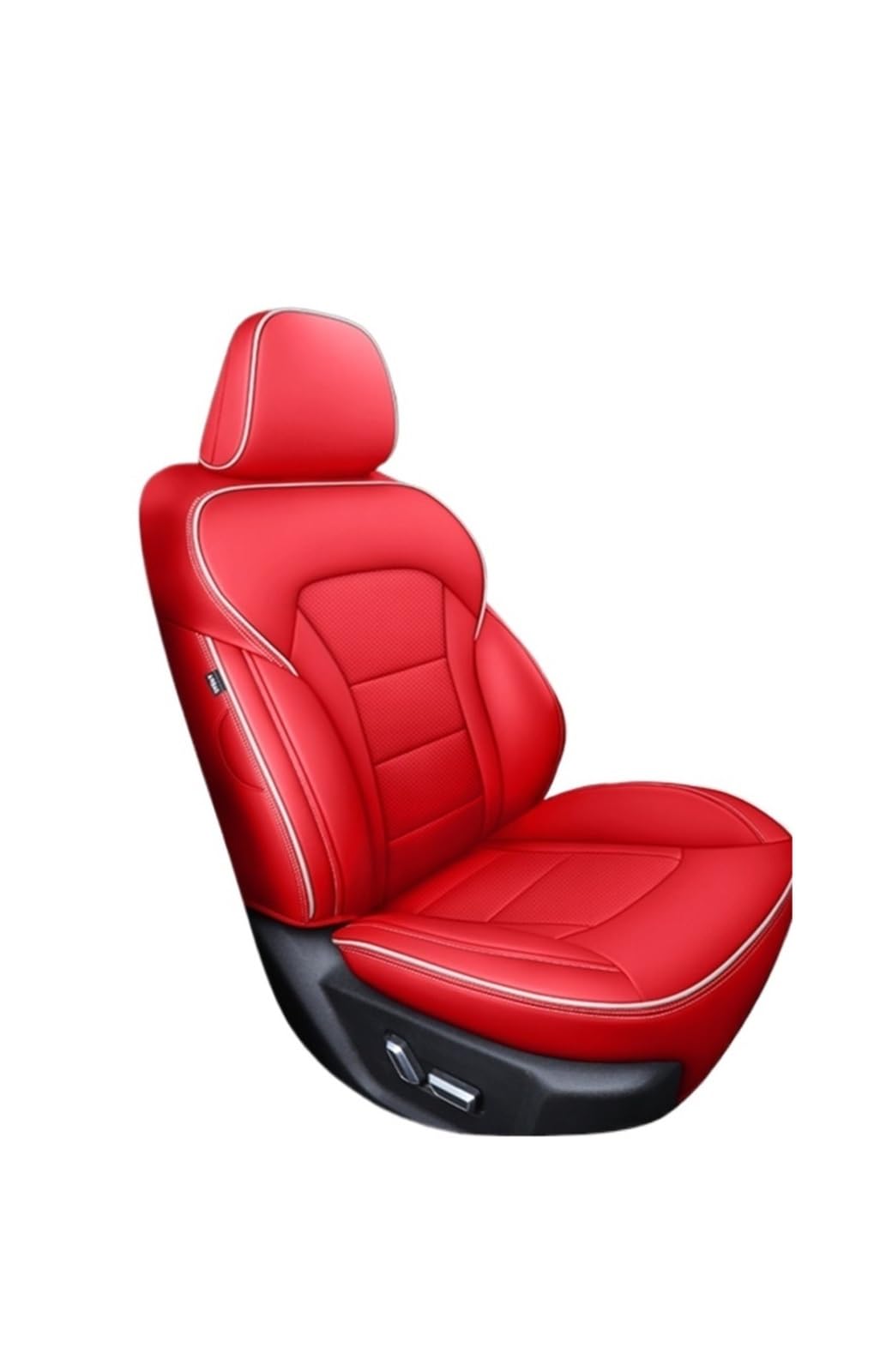 Feoosvx Auto-Sitzbezüge Für Chery Für Arrizo Für Tiggo 4 7 8 Pro 3X Max Auto Sitz Abdeckung Leder Frau Anti-Slip Auto Innen Zubehör Auto-Schonbezug(5Pcs-Red) von Feoosvx