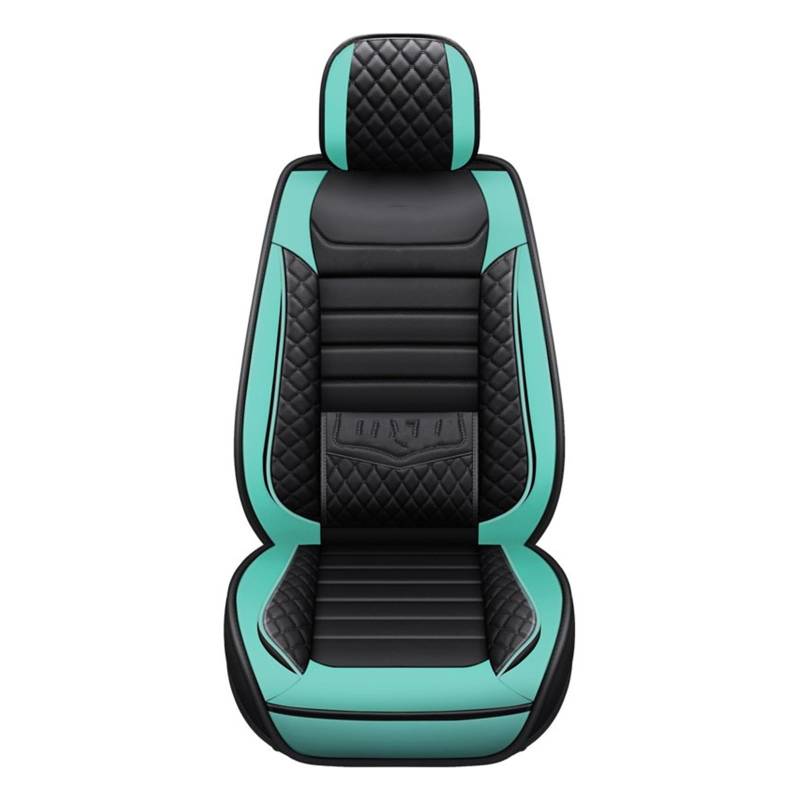 Feoosvx Auto-Sitzbezüge Für DS Für Citroen C3 Für Berlingo Für Aircross C4 Für Kaktus Für Picasso C5 Auto Sitz Abdeckung Universal Auto Leder Zubehör Auto-Schonbezug(1Pcs-Green) von Feoosvx