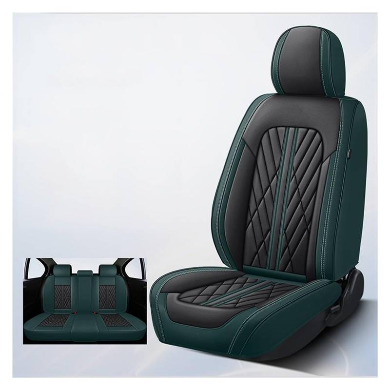 Feoosvx Auto-Sitzbezüge Für FIAT Für Panda Für Clio 2 Universal Leder Auto Sitz Abdeckung Vollen Satz Auto Zubehör Innen Frauen Auto-Schonbezug(5 PCS P) von Feoosvx