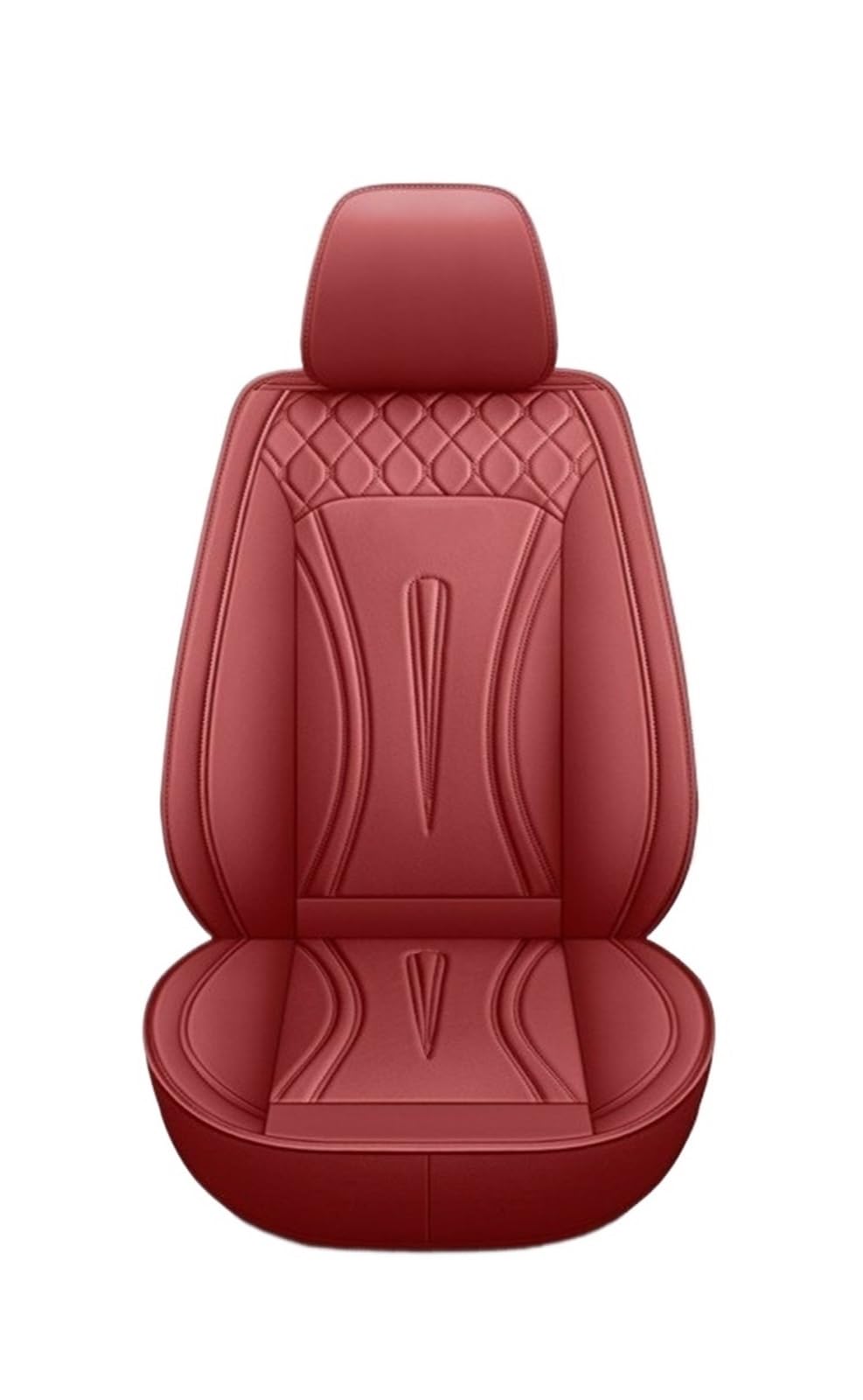 Feoosvx Auto-Sitzbezüge Für Mitsubishi Für Pajero 4 2 Für Sport Für Outlander XL Für ASX Vollständige Abdeckung Universal 5-Sitz Auto Leder Sitzbezug Auto-Schonbezug(Wine red) von Feoosvx