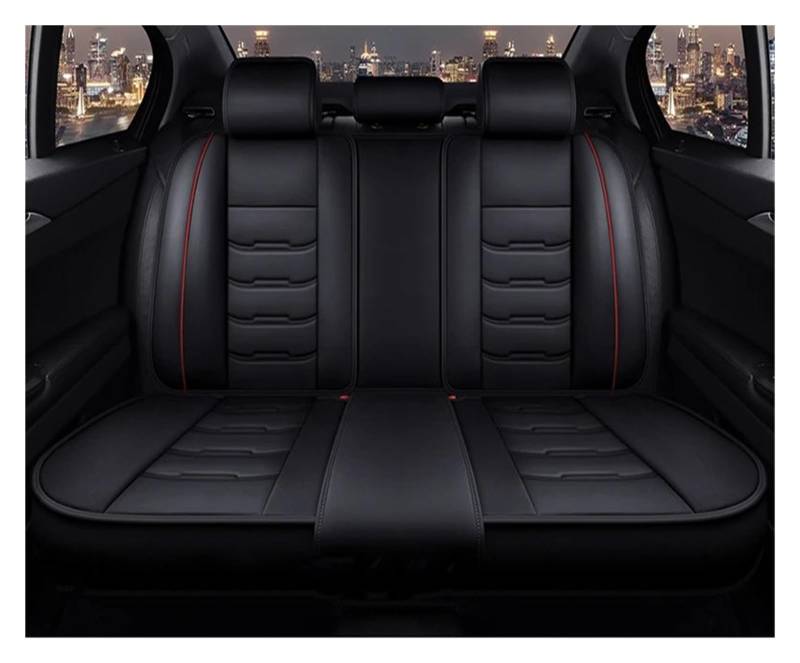 Feoosvx Auto-Sitzbezüge Für Serie 5 E34 E39 E60 E61 F07 F10 F11 F18 G30 G31 G38 Universal Leder 3D Autositzbezug Auto-Schonbezug(Back Row Seats) von Feoosvx