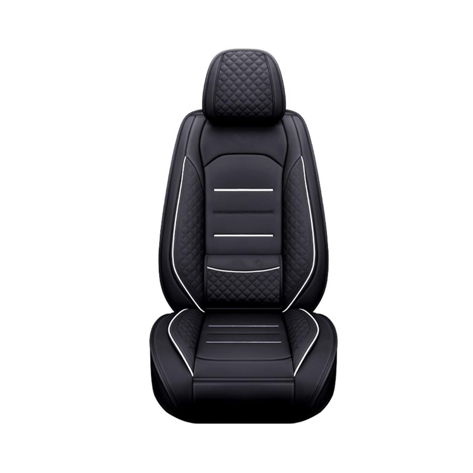 Feoosvx Auto-Sitzbezüge Für Suzuki Für Swift Für Grand Für Vitara Für Jimny Sx4 Für Samurai Für Ignis Auto Sitzbezug Universal Leder Auto-Schonbezug(1Pcs-Black) von Feoosvx