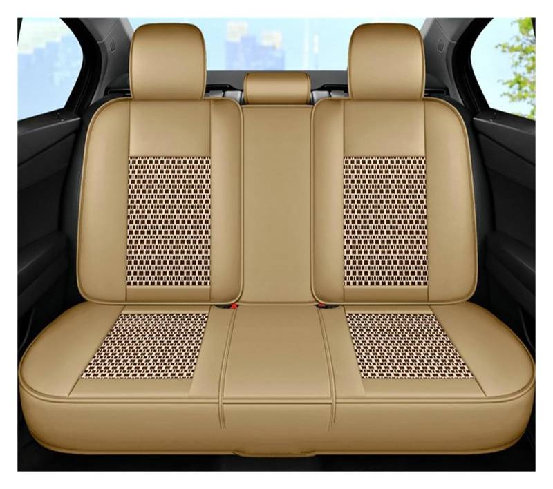 Feoosvx Auto-Sitzbezüge Für X1 E84 F48 X2 F39 X3 E83 F25 X3 G01 EIS Seide Atmungsaktive Auto Leder Sitzbezug Auto-Schonbezug(D Back Row) von Feoosvx